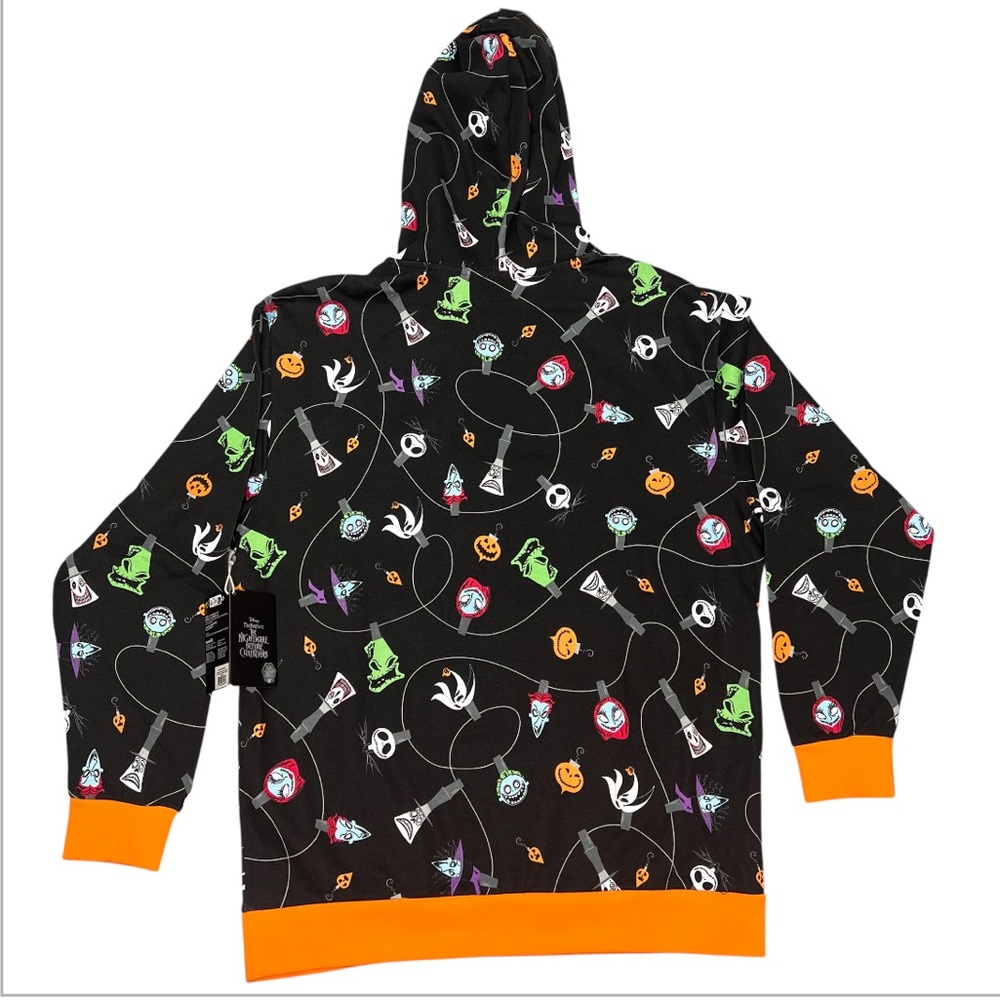 Loungefly Disney Nightmare Before Christmas Ornaments Unisex Hoodie Size Med NWT - Picture 5 of 15